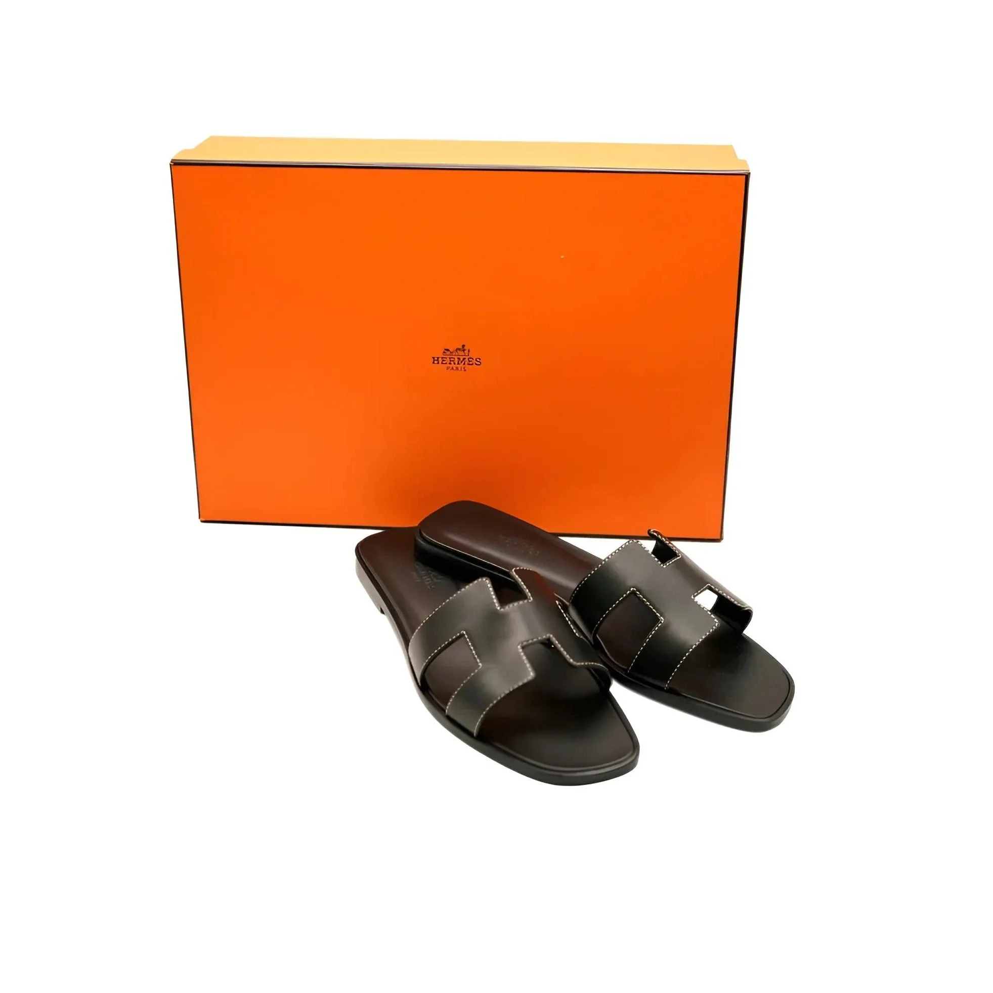 Hermès Oran Sandal Black - Image 5