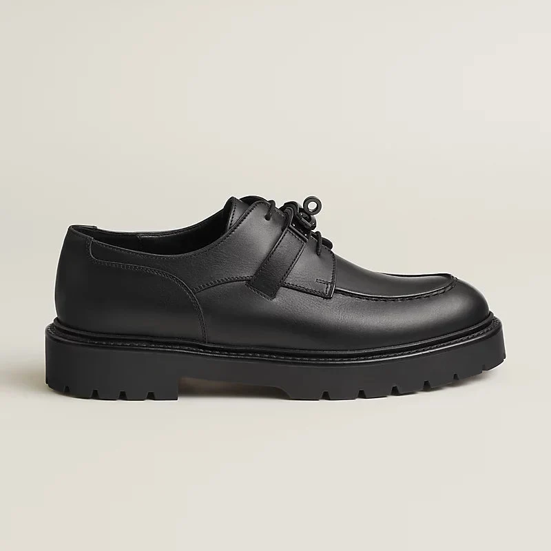 Hermès Singapore Loyal Derby Shoe - Black - Image 2