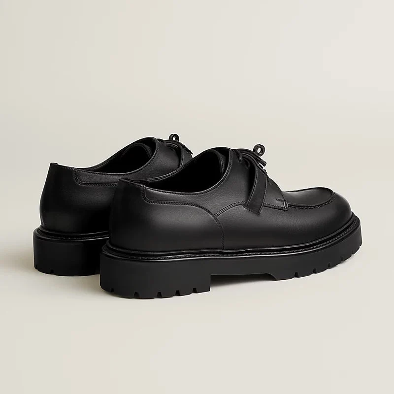 Hermès Singapore Loyal Derby Shoe - Black - Image 4