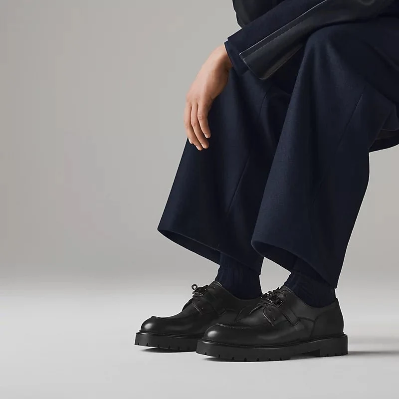 Hermès Singapore Loyal Derby Shoe - Black - Image 5