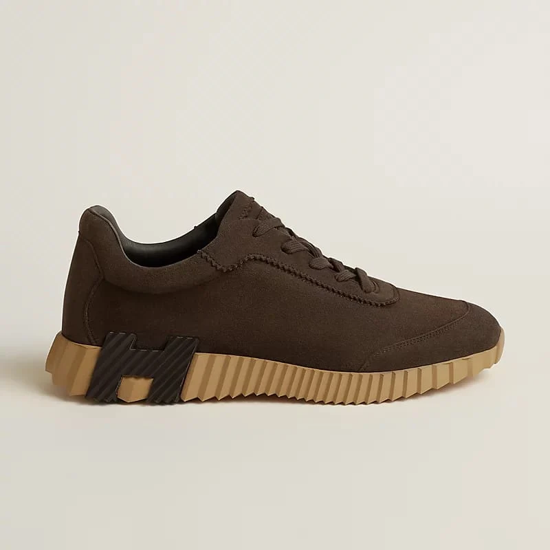 Hermès Sneaker Suede Light Sole With Contrasting - Image 5