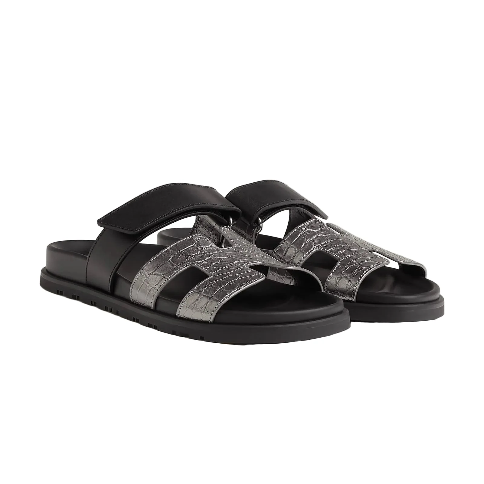 Hermès Techno-Sandal In Anatomical Rubber Sole And Adjustable Strap
