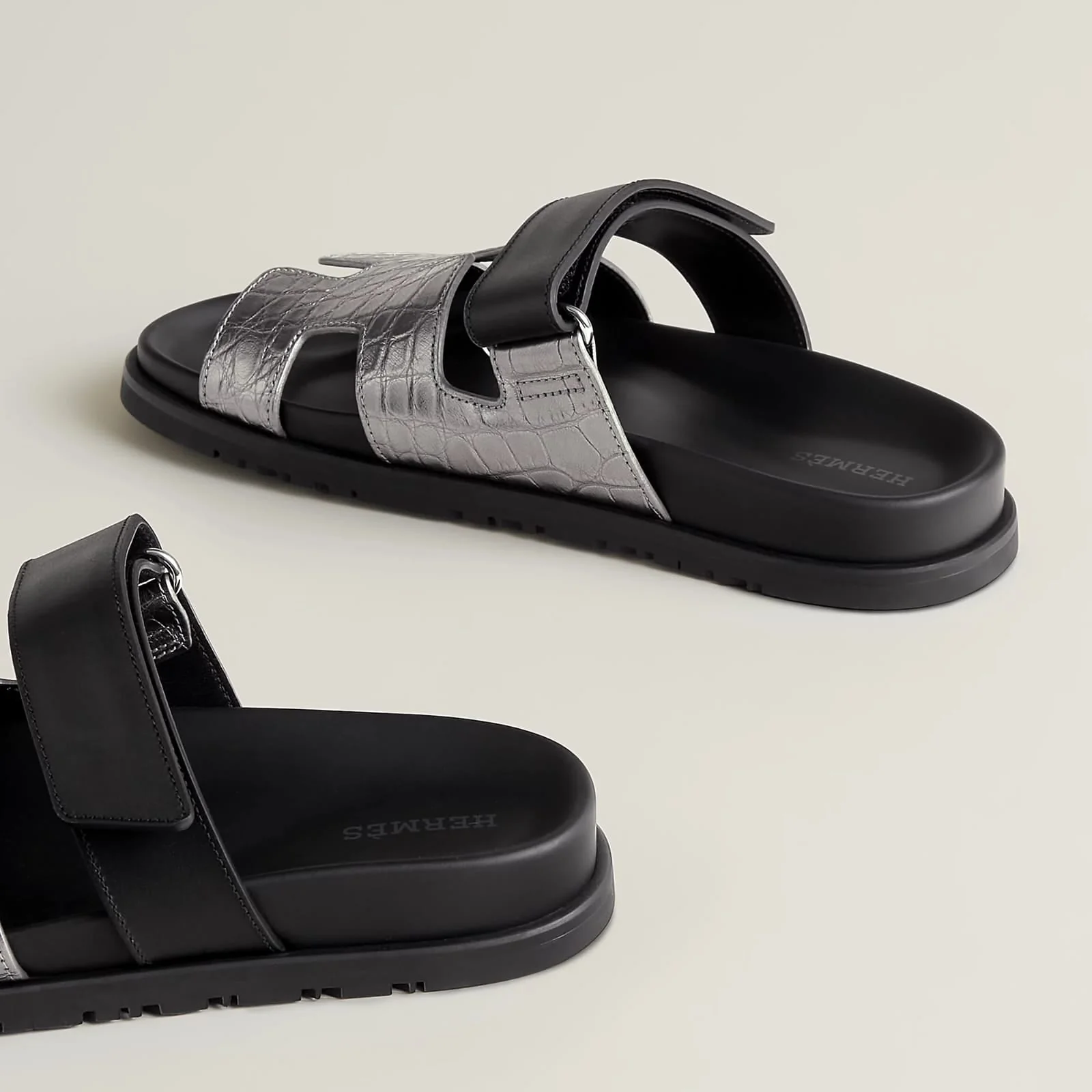 Hermès Techno-Sandal In Anatomical Rubber Sole And Adjustable Strap - Image 5