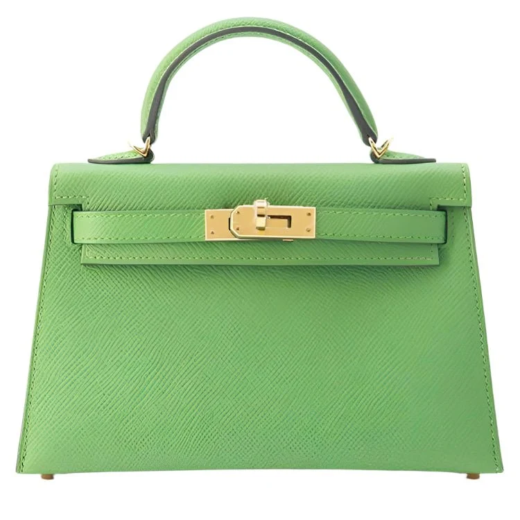 Hermès Vert Yucca Epsom Mini Kelly Do Bag - Image 4