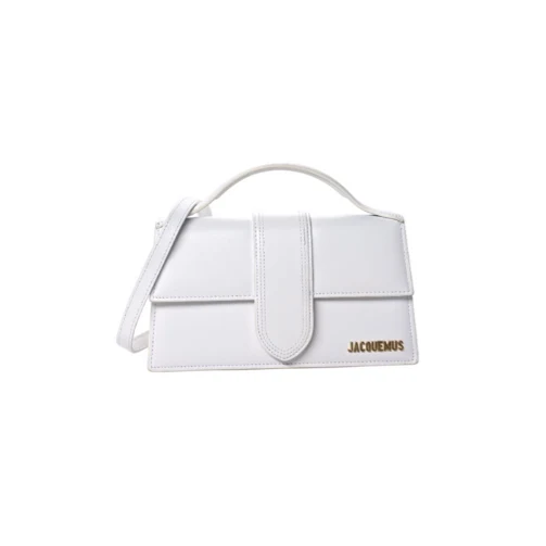 Jacquemus Le Grand Bambino Leather Shoulder Bag in White - Image 4