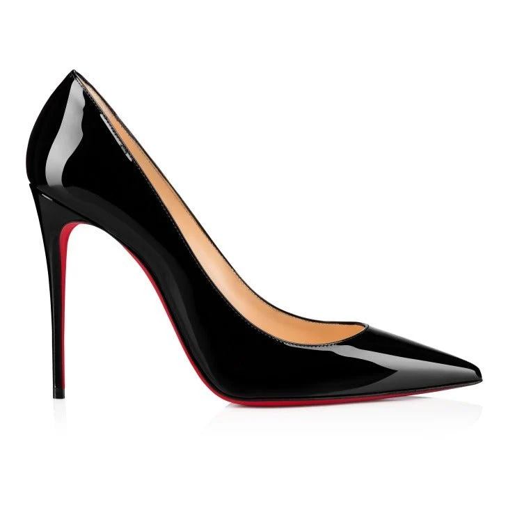 Kate 100 mm Pumps - Patent Calf Leather - Black - Women - Image 4