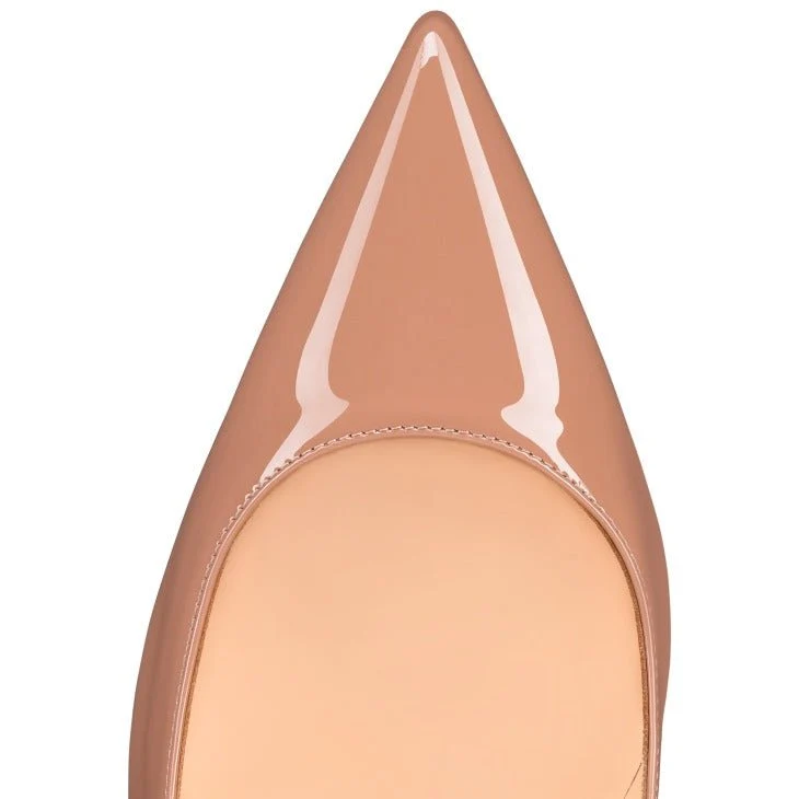 Kate 100 mm Pumps - Patent Calf Leather - Blush - Women - Image 3