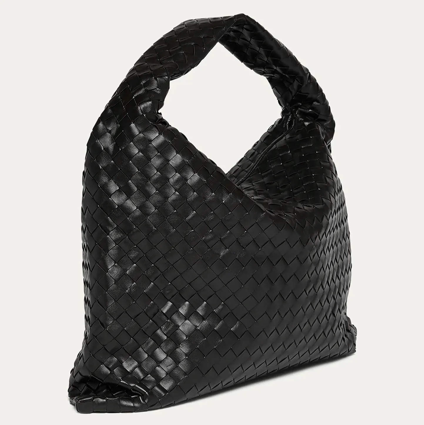 Bottega Large Hop Bag With Intrecciato Leather - Image 5