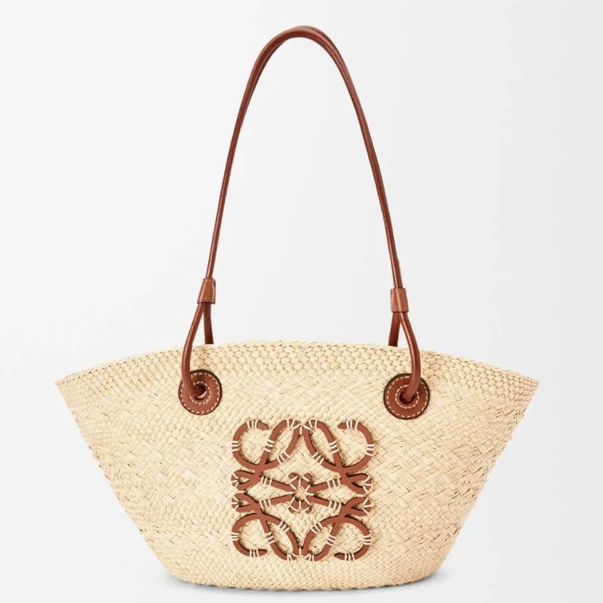 Loewe Anagram Basket Bag in Iraca Palm