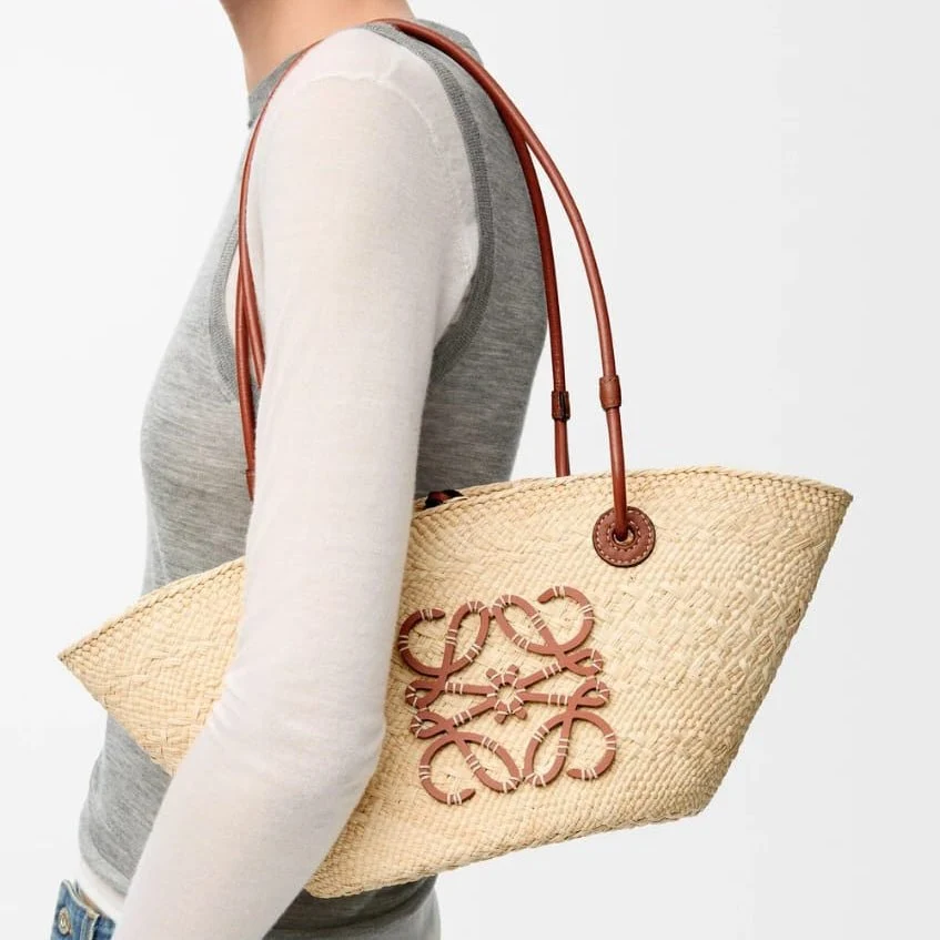 Loewe Anagram Basket Bag in Iraca Palm - Image 3