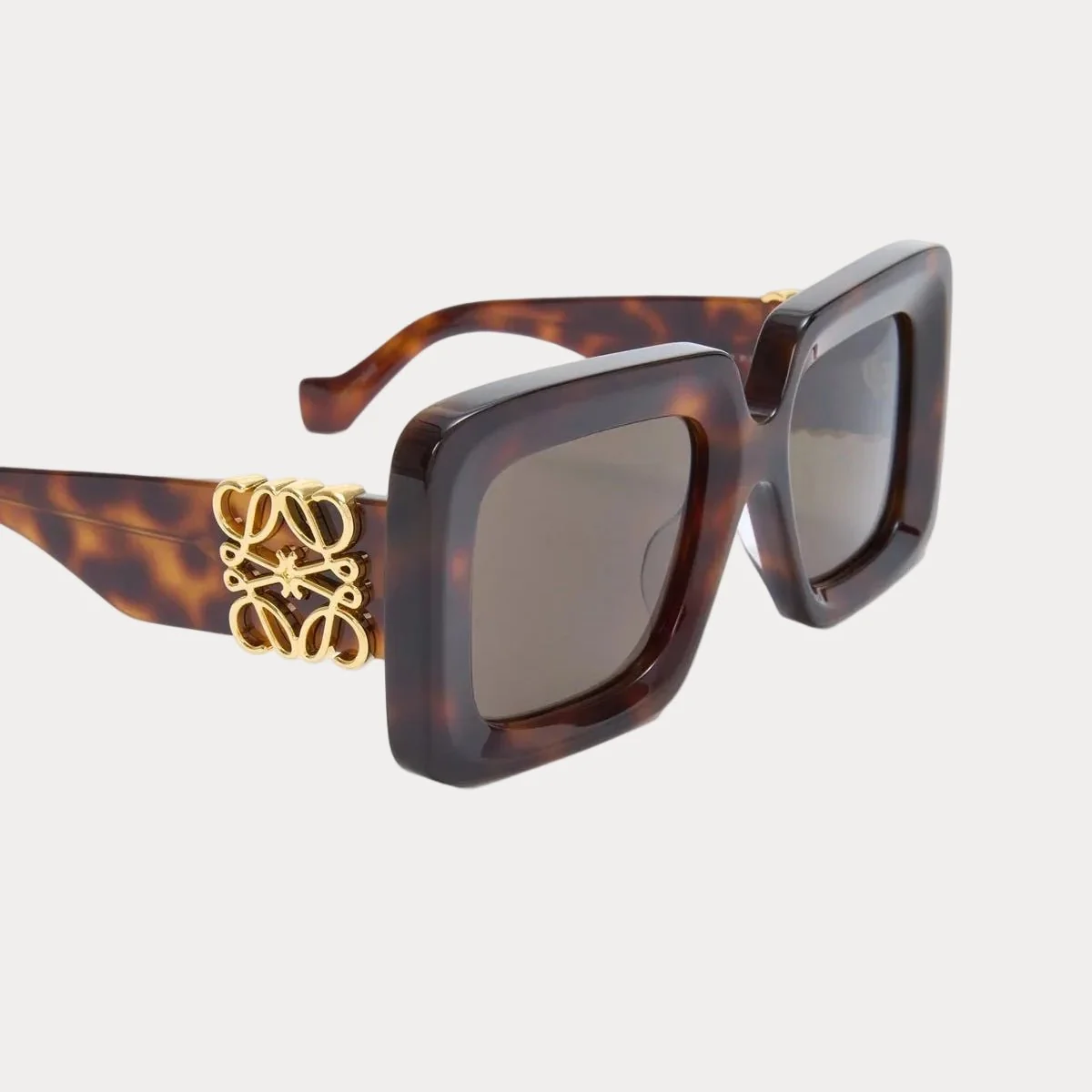 Loewe Anagram Square Oversized Sunglasses With Gold Anagram - Image 2