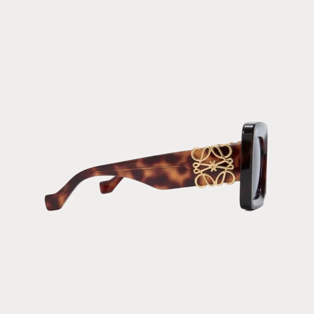 Loewe Anagram Square Oversized Sunglasses With Gold Anagram - Image 4