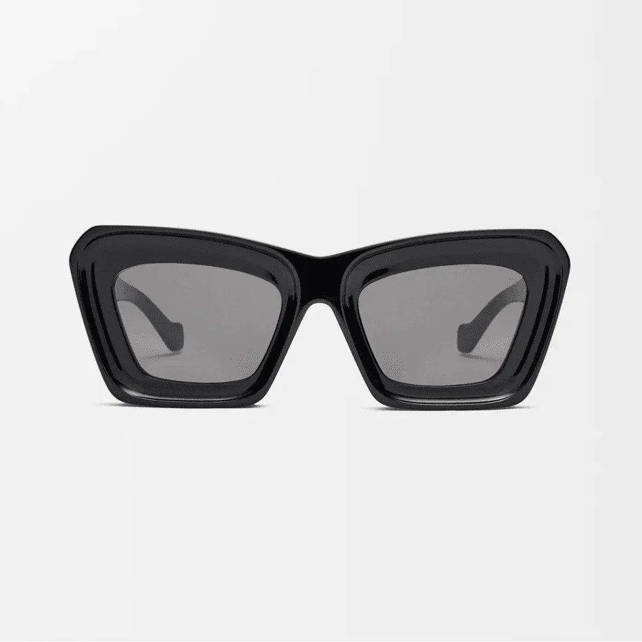 Loewe Beveled Cateye Sunglasses Black - Image 3