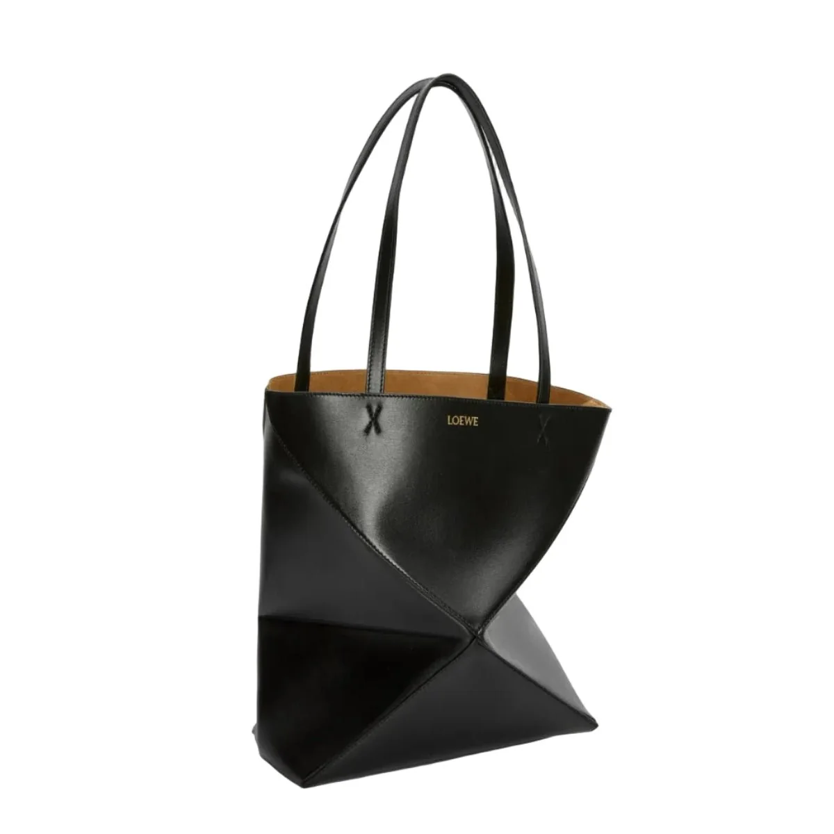 Loewe Medium Puzzle Fold Tote In Shiny Calfskin - Image 10