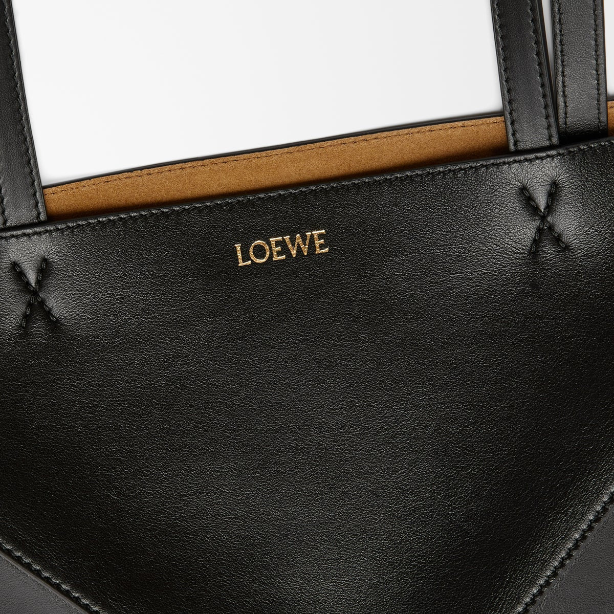Loewe Medium Puzzle Fold Tote In Shiny Calfskin - Image 4