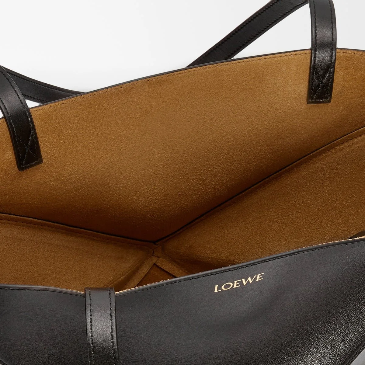Loewe Medium Puzzle Fold Tote In Shiny Calfskin - Image 5