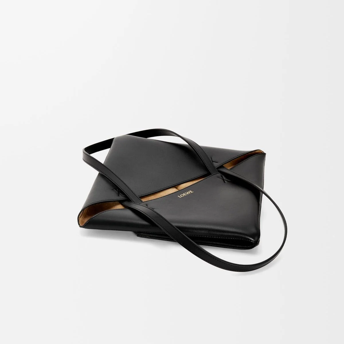Loewe Medium Puzzle Fold Tote In Shiny Calfskin - Image 8