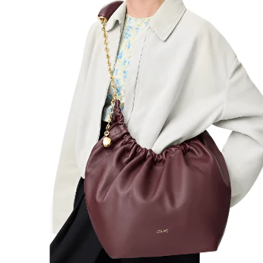 Loewe Medium Squeeze Bag Dark Burgundy - Image 10