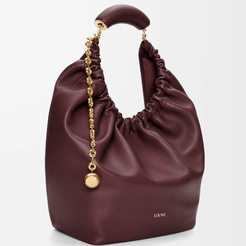Loewe Medium Squeeze Bag Dark Burgundy - Image 3