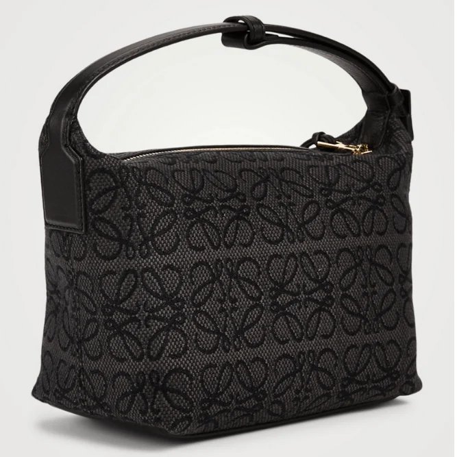 Loewe Small Cubi Anagram Jacquard Canvas Shoulder Bag - Image 3