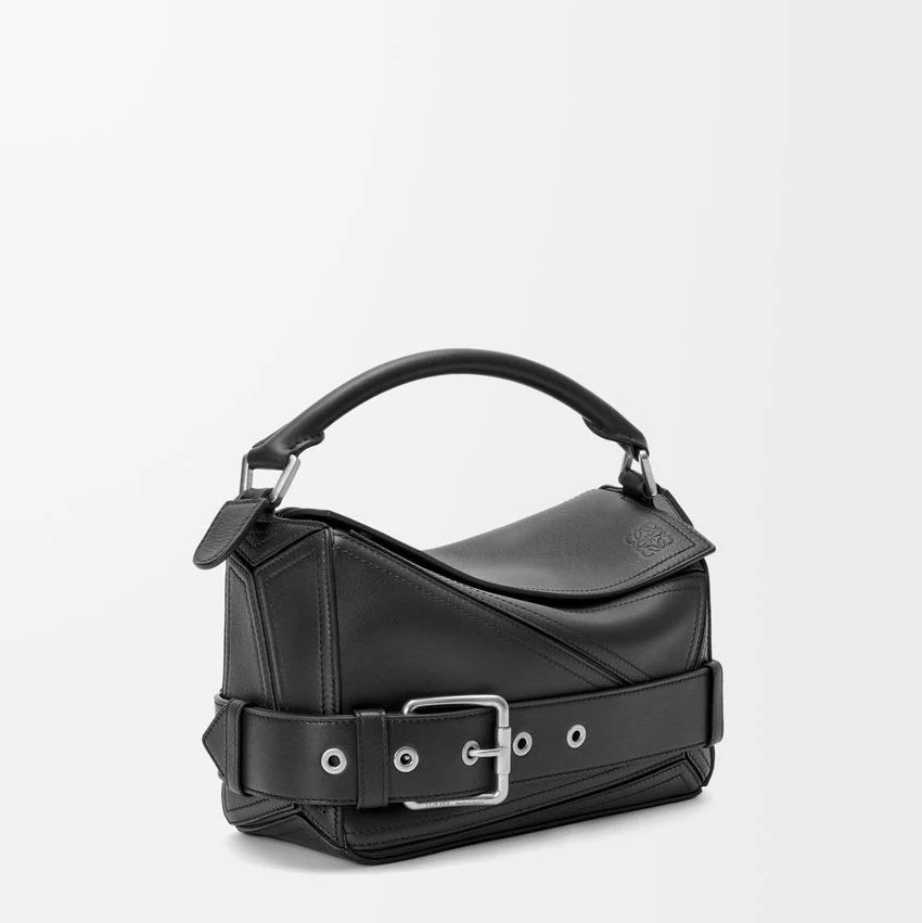 Loewe Small Puzzle Biker Bag in Shiny Leather - Image 2