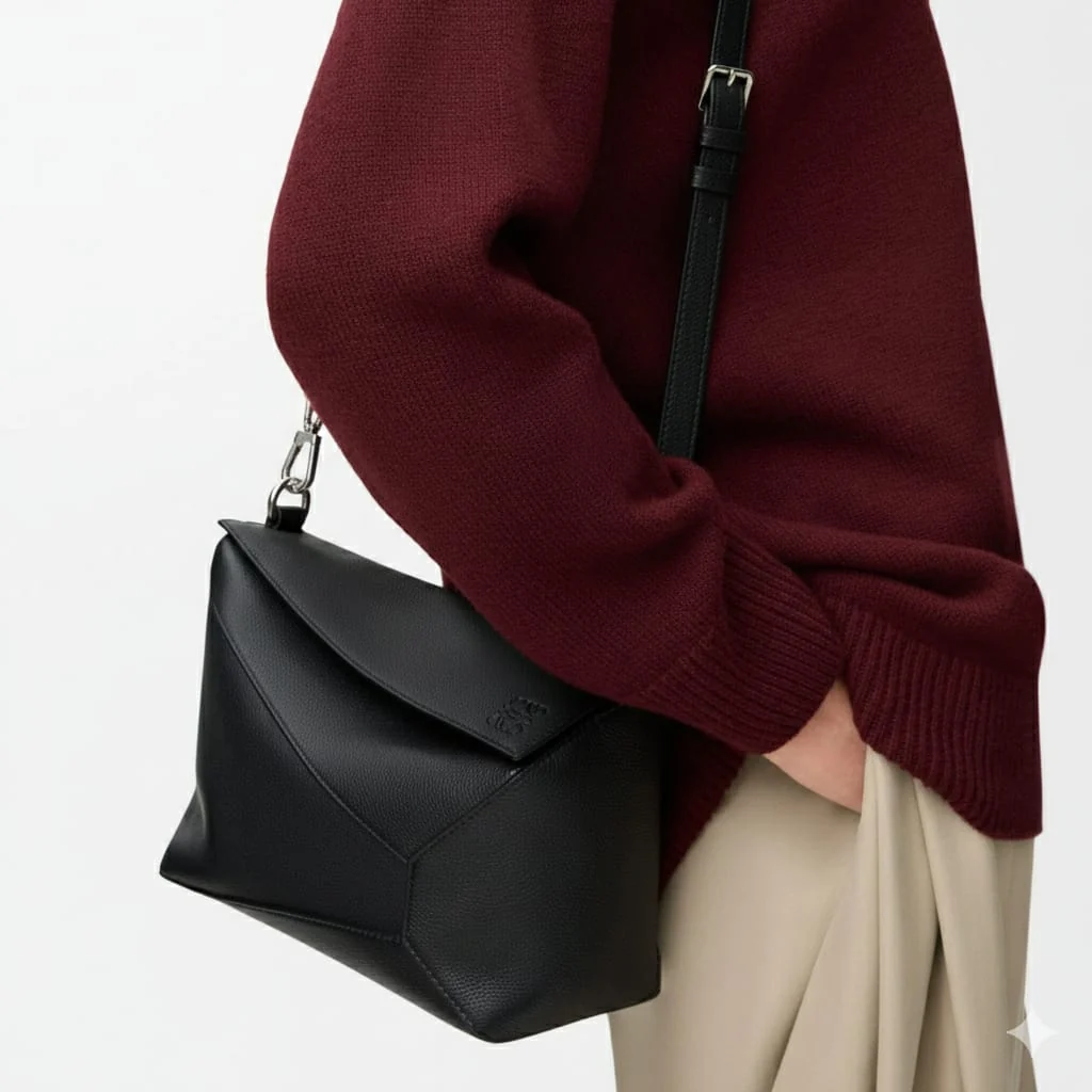 Loewe Small Puzzle Edge Bag In Soft Grained Calfskin - Image 4
