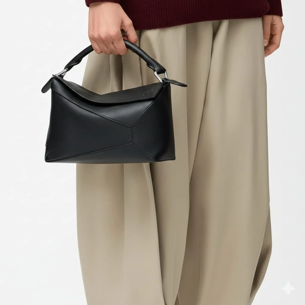 Loewe Small Puzzle Edge Bag In Soft Grained Calfskin - Image 5
