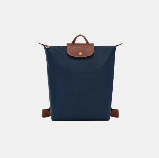 Longchamp Le Pliage Backpack M Canvas - Navy