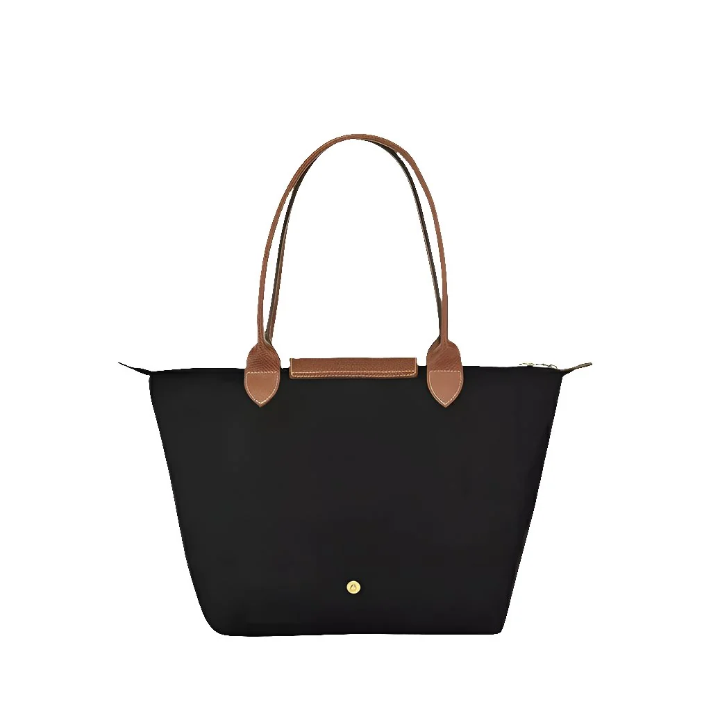 Longchamp Le Pliage Medium Shoulder Bag Black And Brown - Image 3