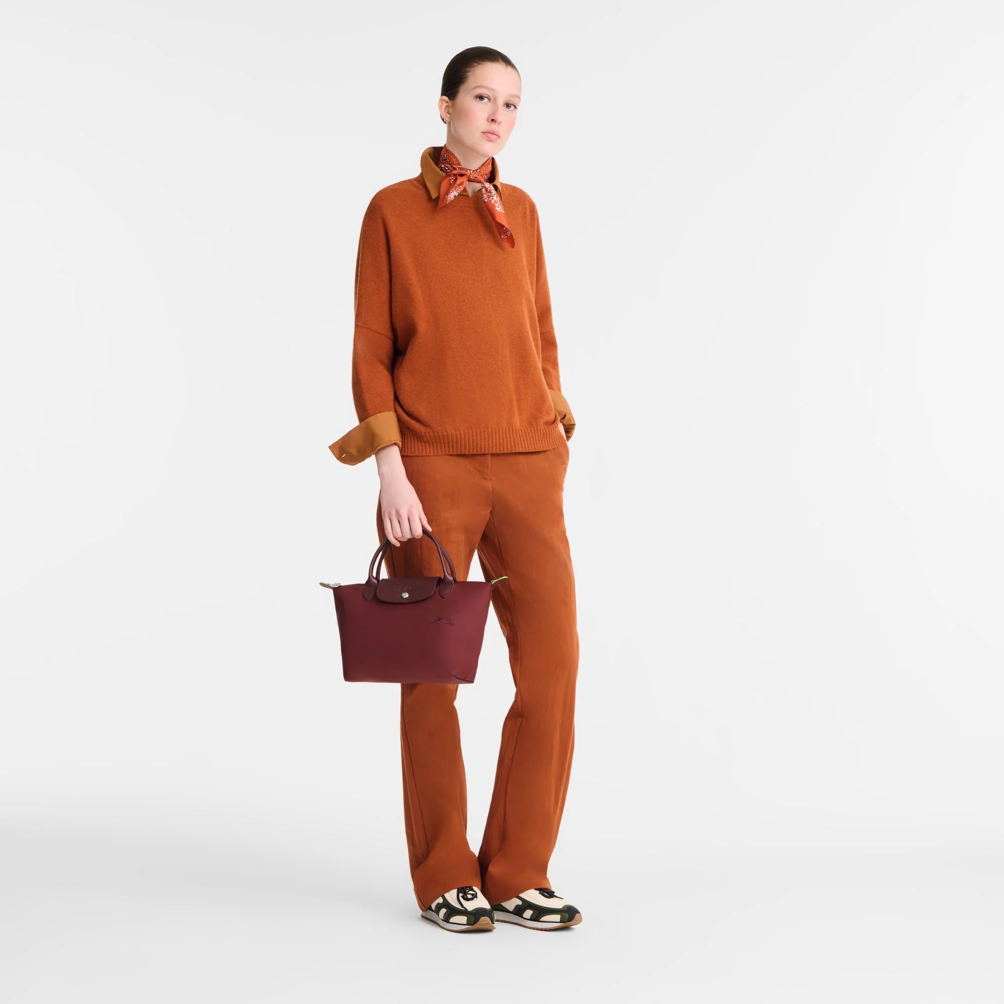 Longchamp Pliage S Handbag Pomegranat - Image 3