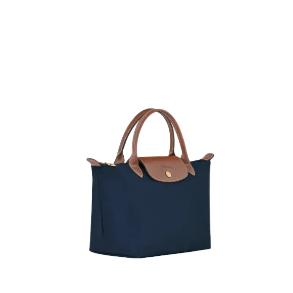 Longchamp Small Le Pliage Bag In Canvas Blue - Image 3