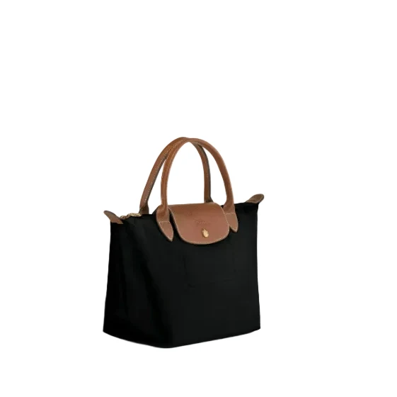 Longchamp Small Le Pliage Bag In Canvas Black - Image 2