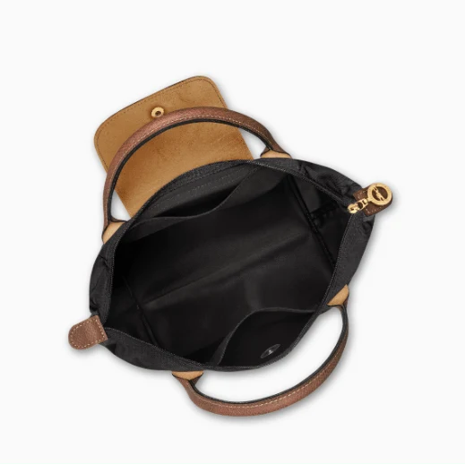 Longchamp Small Le Pliage Bag In Canvas Black - Image 4