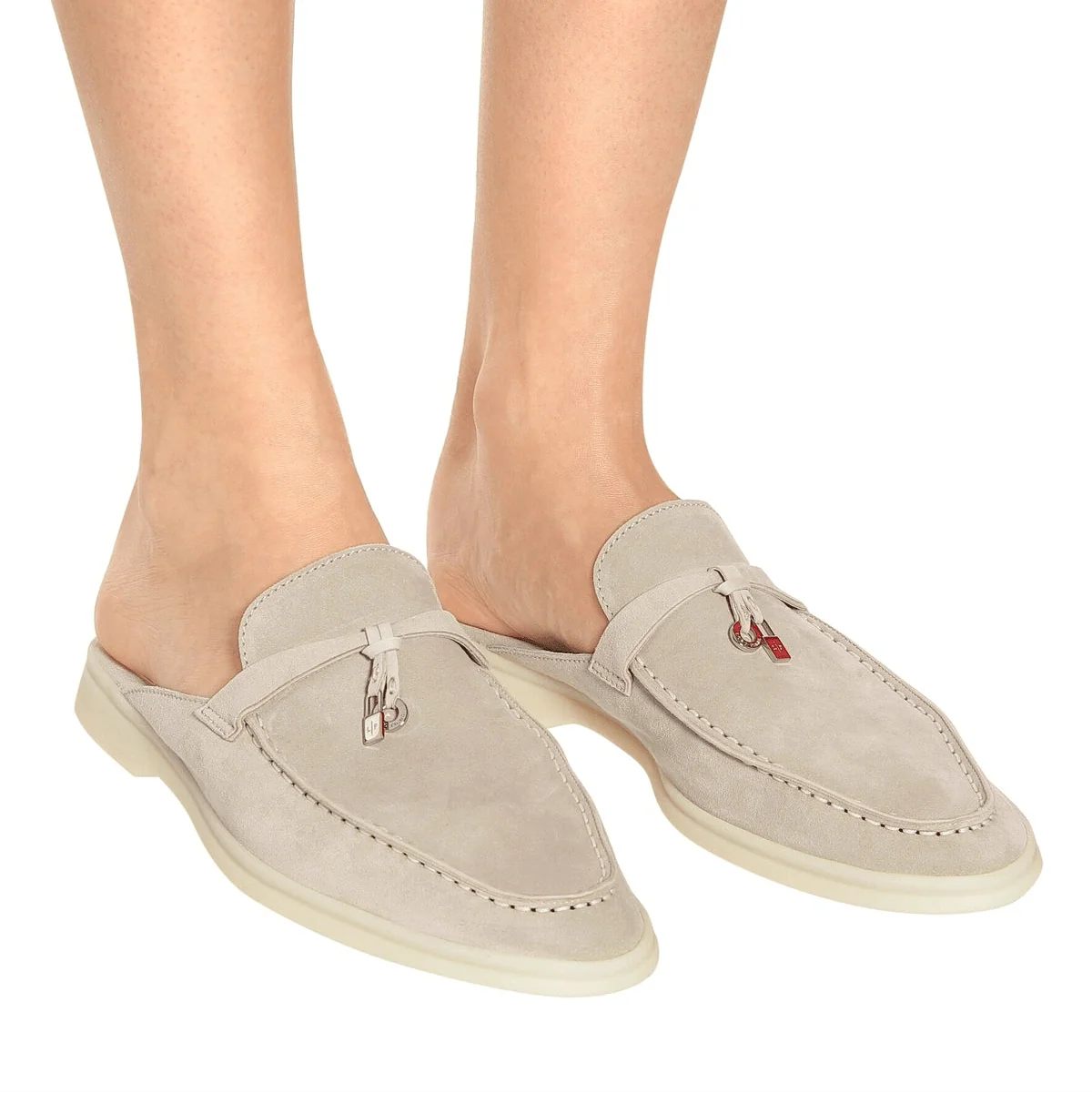 Loro Piana - Babouche Charms Walk Suede Slippers - Image 3
