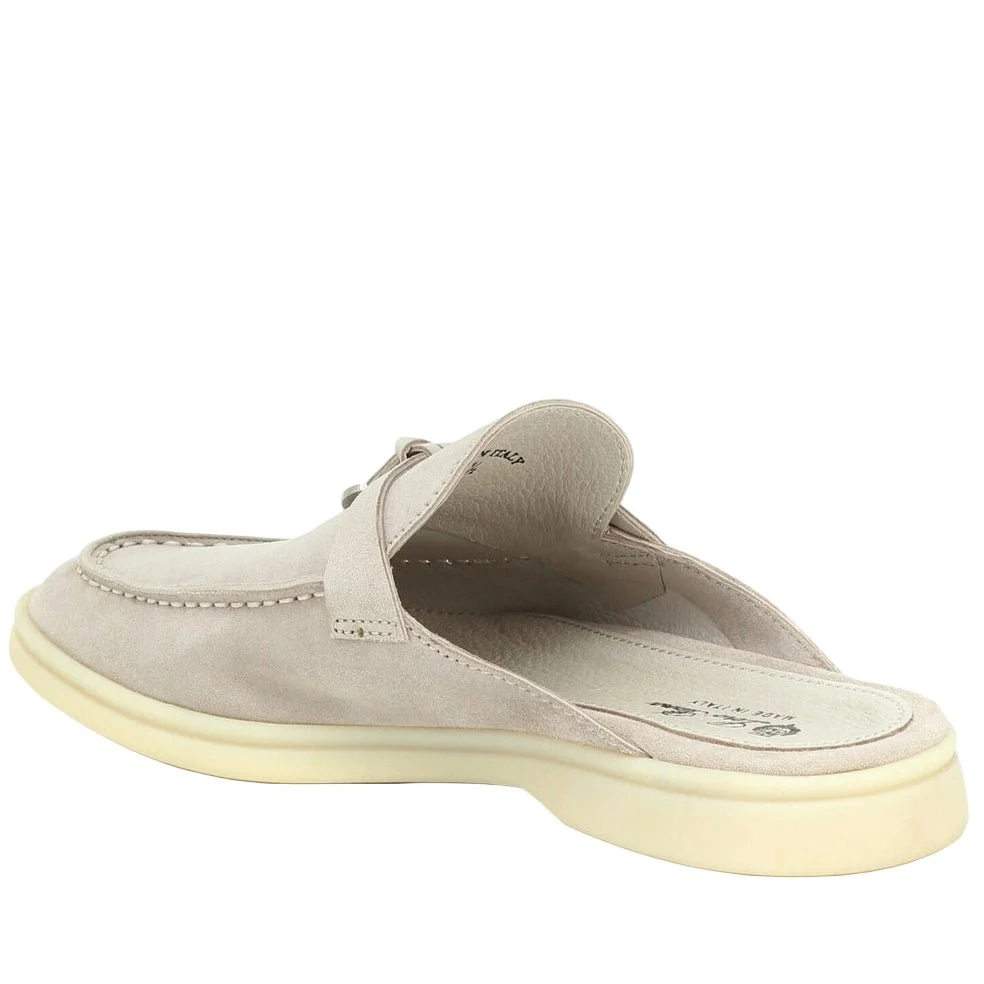 Loro Piana - Babouche Charms Walk Suede Slippers - Image 4