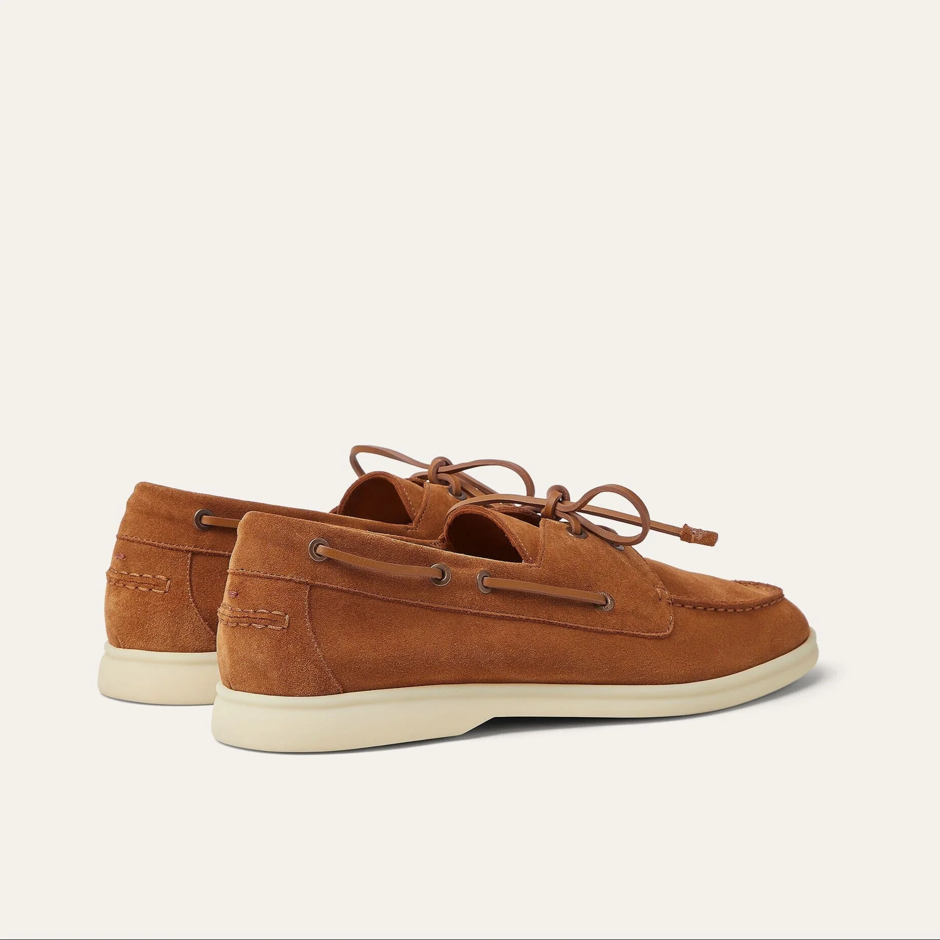 Loro Piana - Sea Sail Cocoa Suede Dress Shoe - Image 5