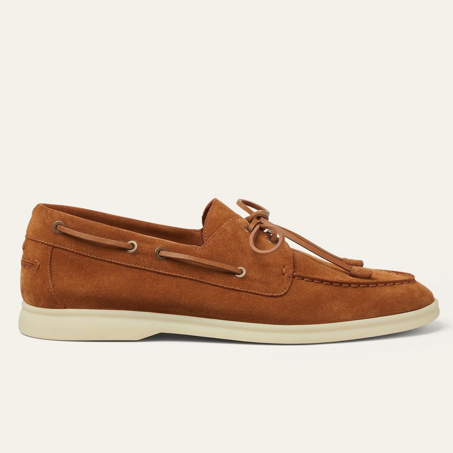 Loro Piana - Sea Sail Cocoa Suede Dress Shoe - Image 6