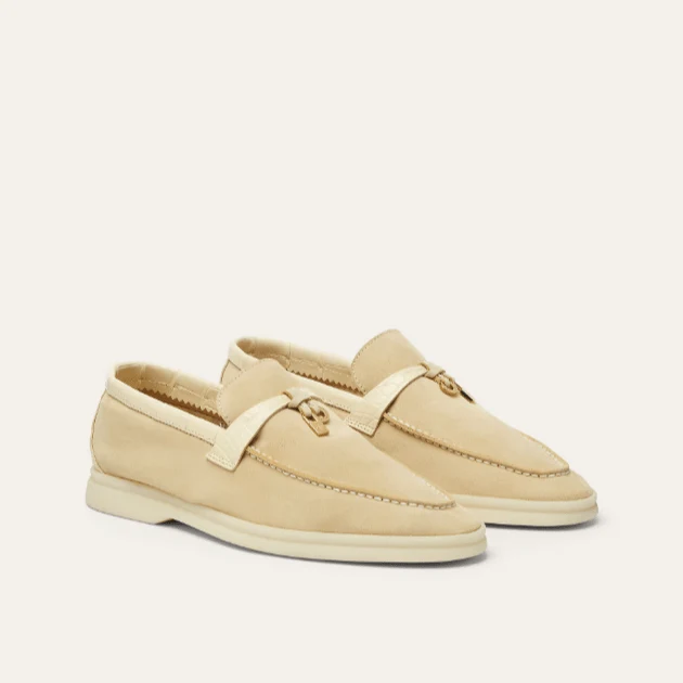 Loro Piana Summer Charms Walk Loafer Butter