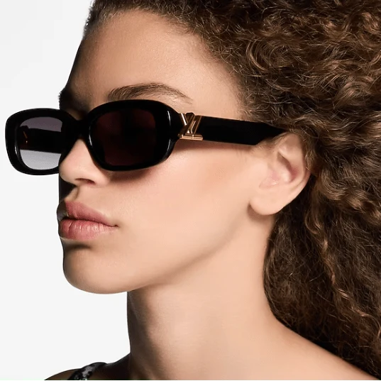 Louis Vuitton Luxury Signature Initials Rectangular Sunglasses - Image 3