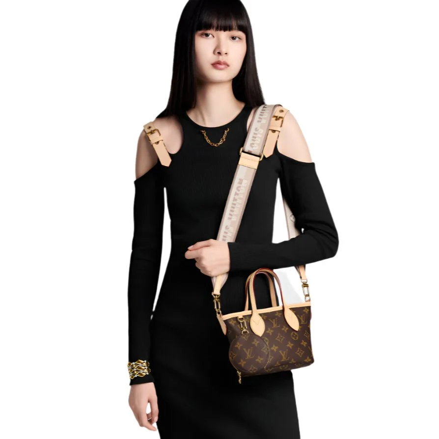 Louis Vuitton Monogram Neverfull BB Beige - Image 3