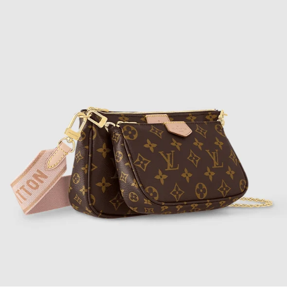 Louis Vuitton Multi Pochette Accessoires Monogram Canvas Rose Clair - Image 2