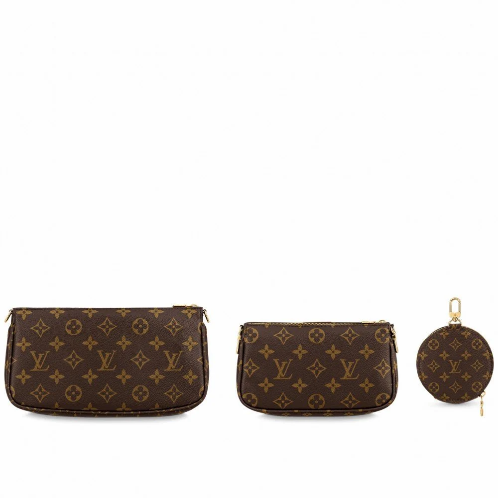 Louis Vuitton Multi Pochette Accessoires Monogram Canvas Rose Clair - Image 5