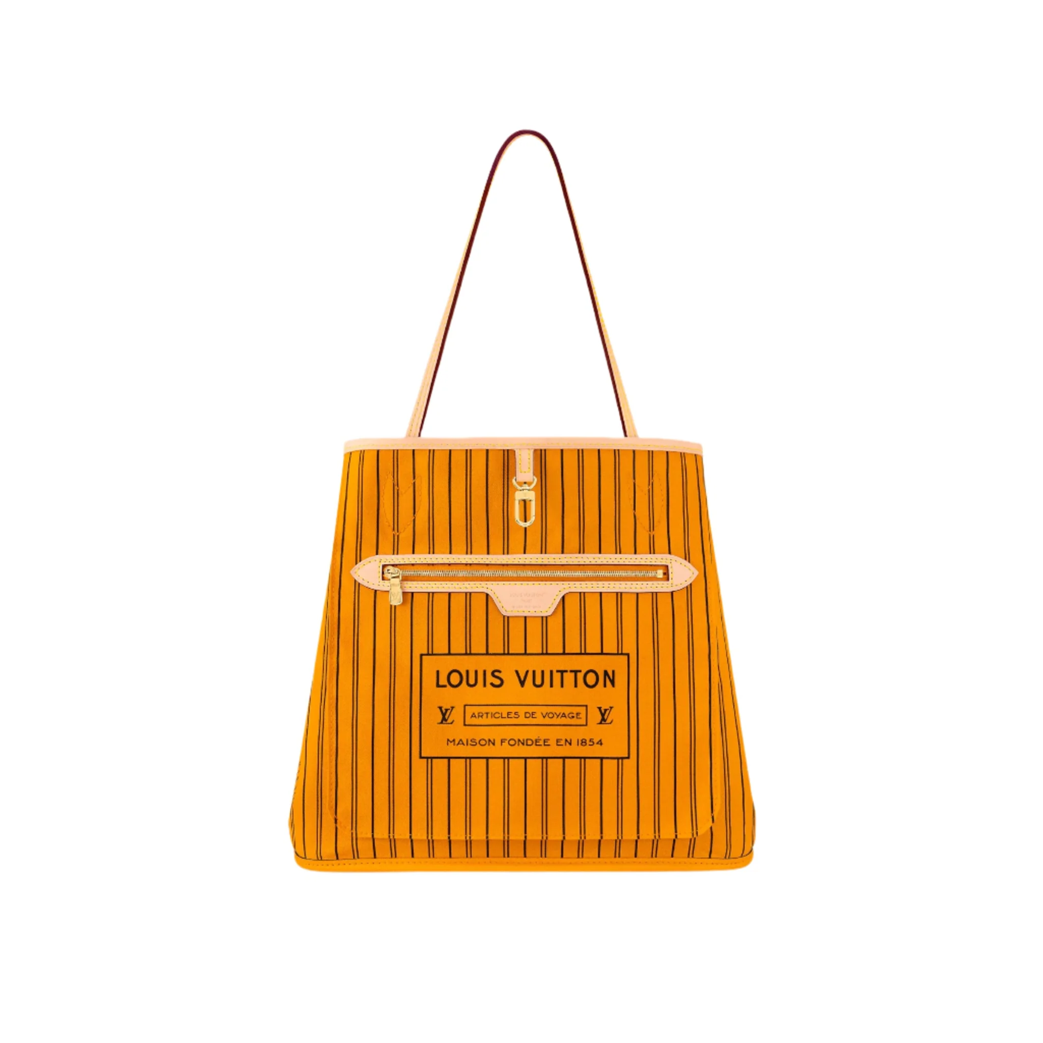 Louis Vuitton Neverfull Bandoulière Inside Out MM Monogram/Jaune Safran - Image 4