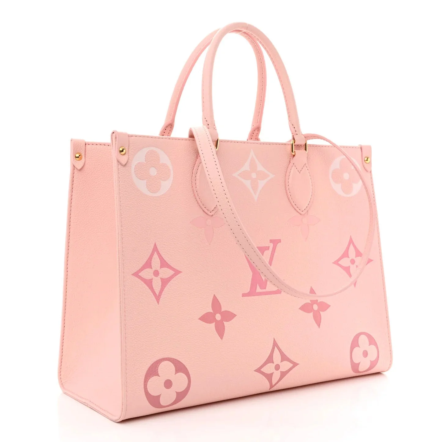 Louis Vuitton Leather Tote Bag Pink - Image 3