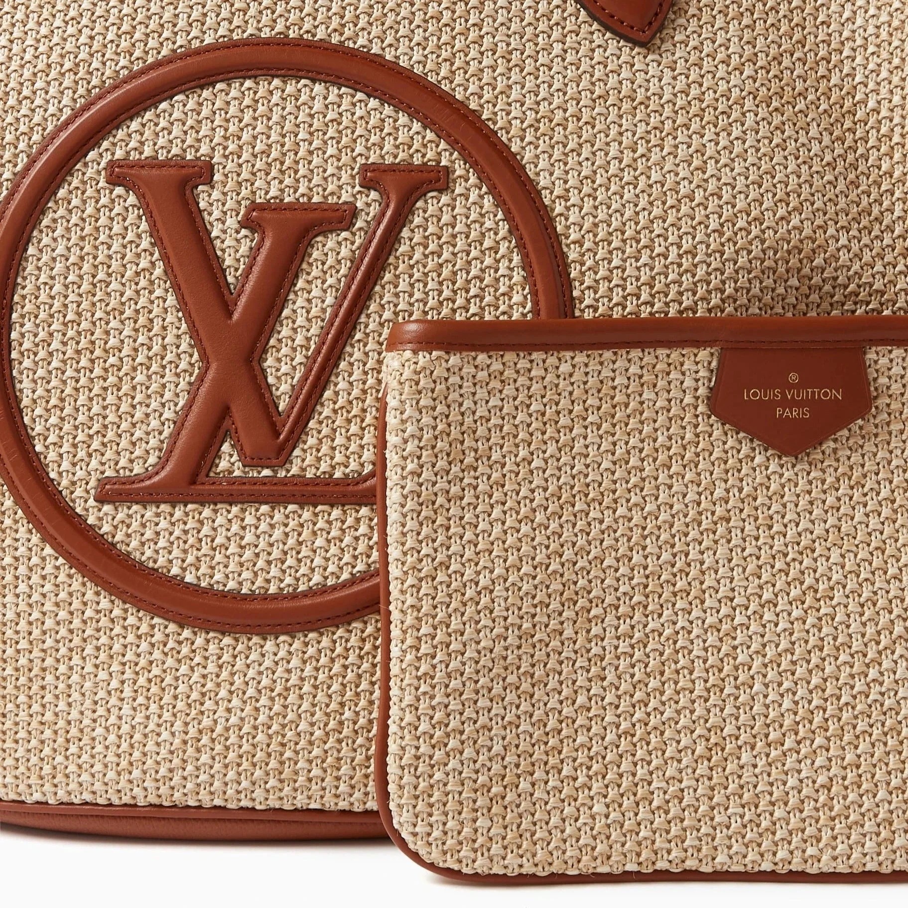 Louis Vuitton Raffia Saint Jacques Tote Caramel - Image 5