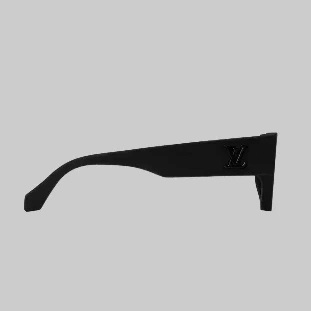 Louis Vuitton Signature Square Sunglasses - Matte Black - Image 3