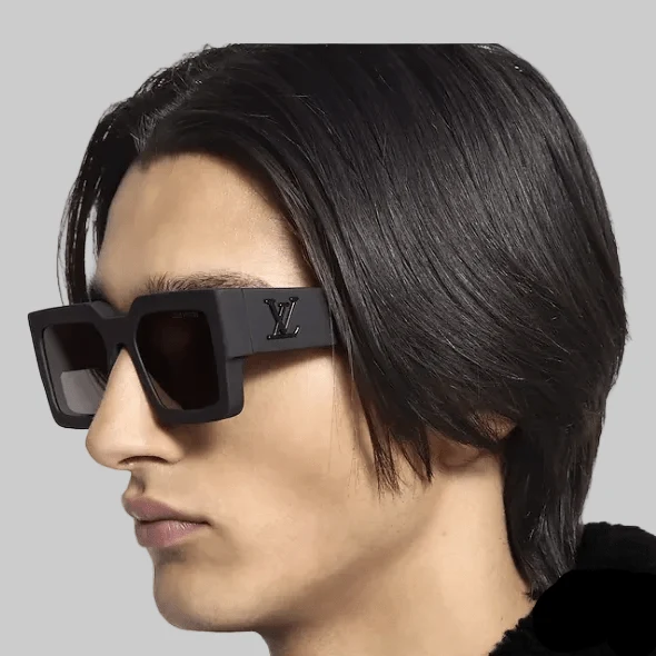 Louis Vuitton Signature Square Sunglasses - Matte Black - Image 4