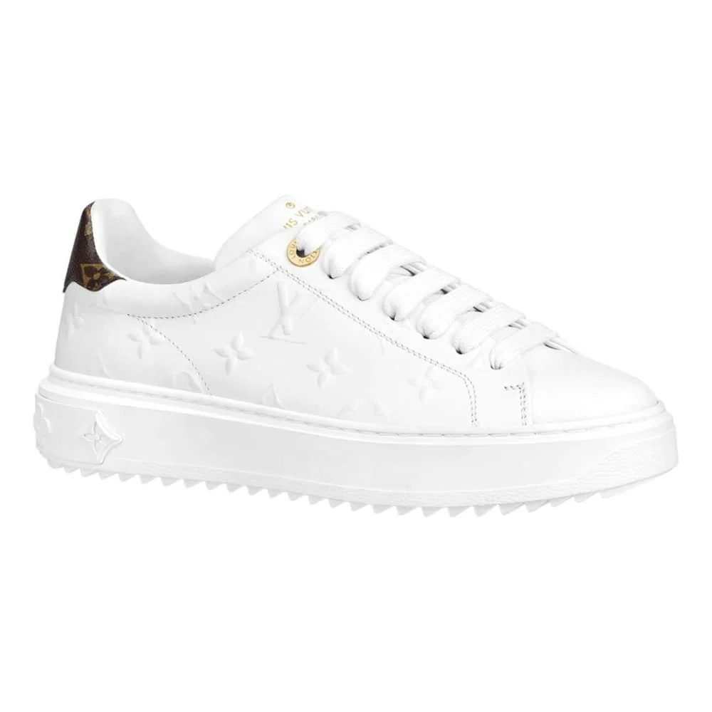 Louis Vuitton Time Out Leather Trainers White - Image 2