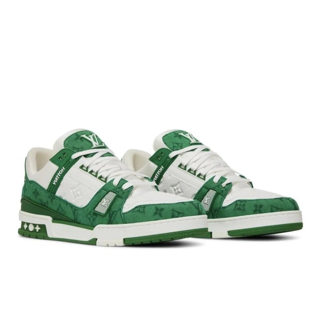 Louis Vuitton Trainer Low '#54 Mini Monogram - Green White' - Image 3