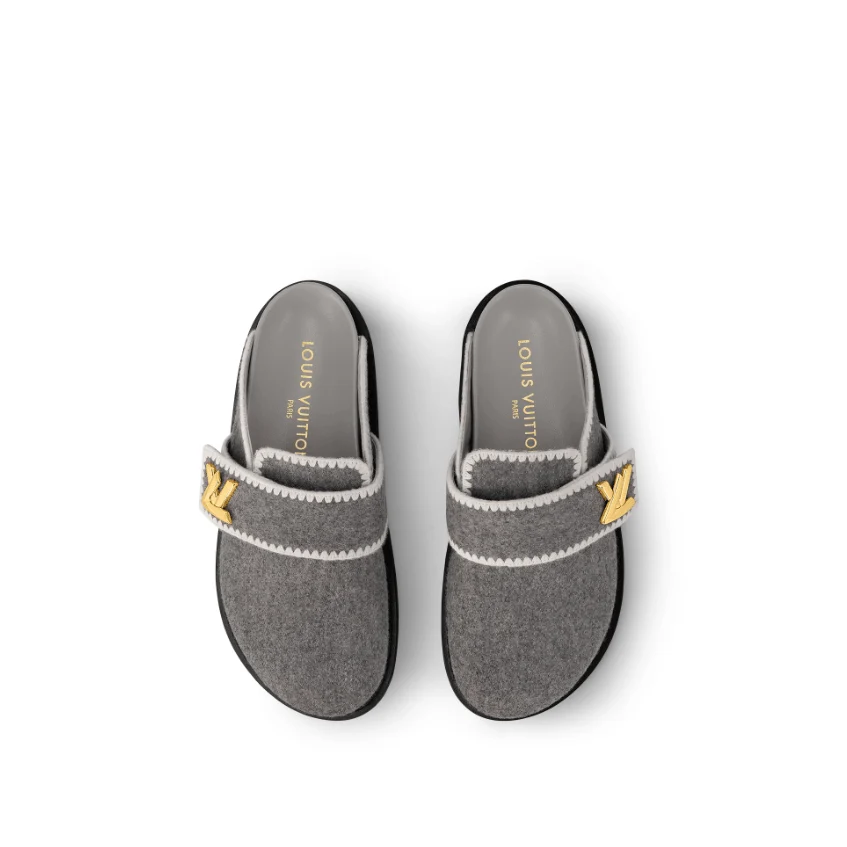 Louis Vuitton Cosy Flat Comfort Gray Clog - Image 3